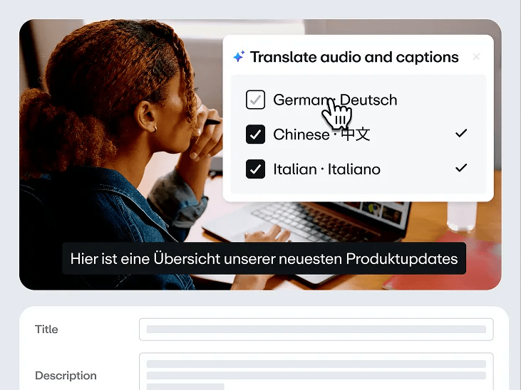 Vimeo video translation tools