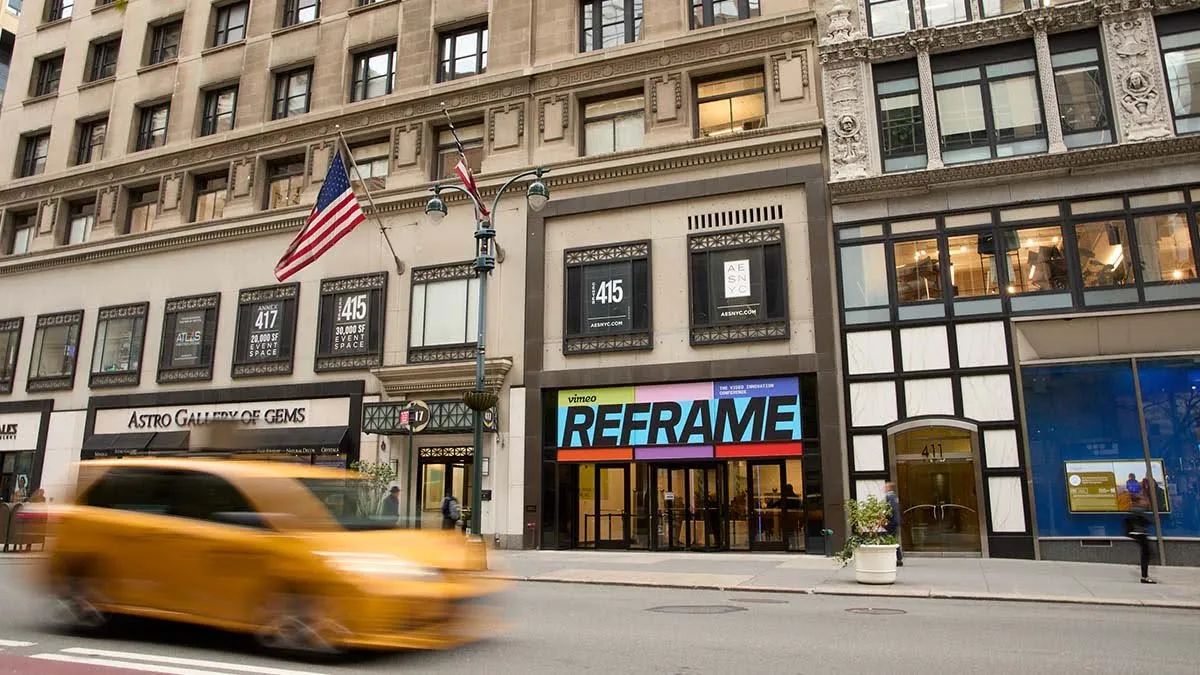 Outside of Vimeo Reframe video innovation conference