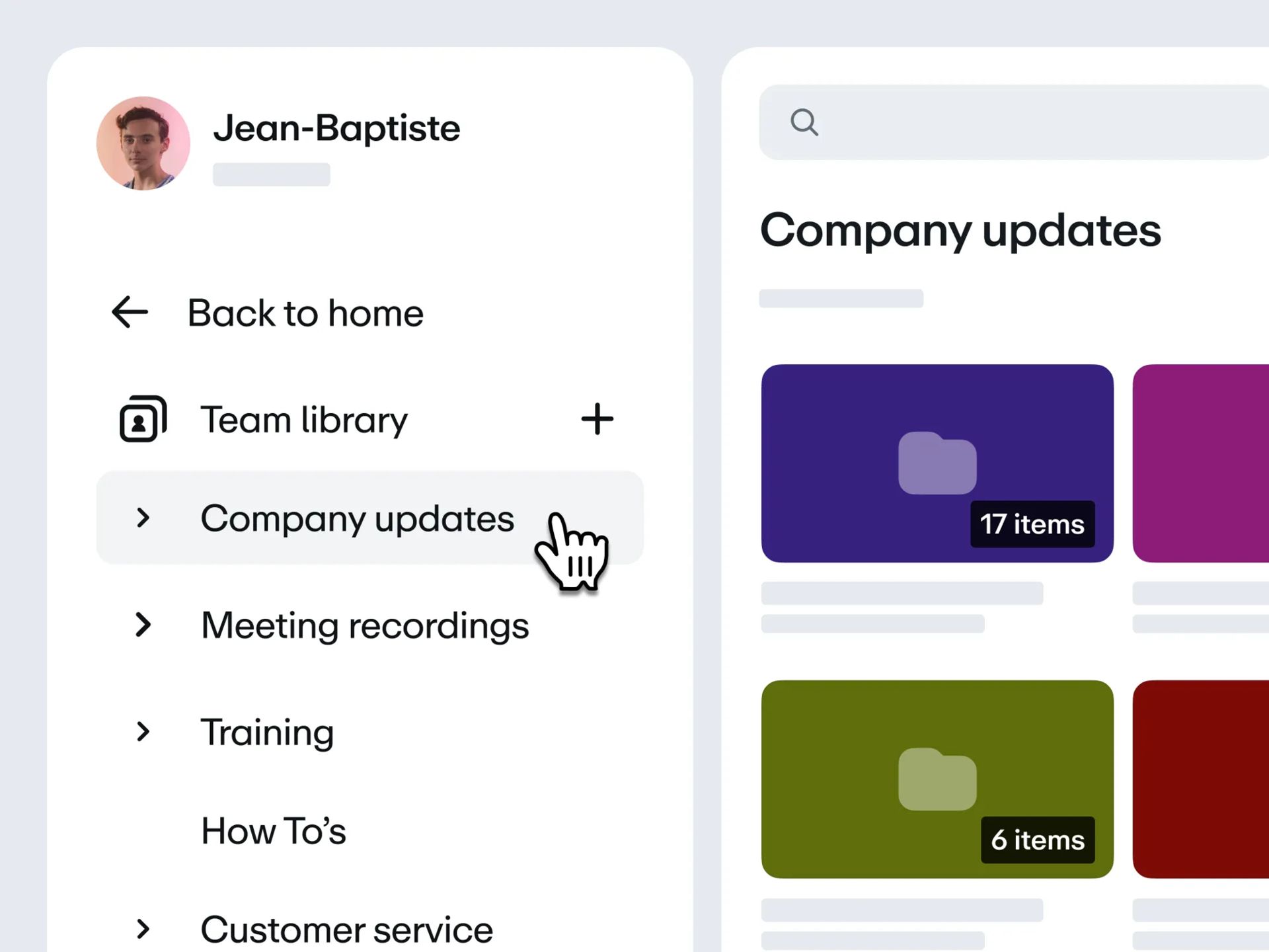 Organize in one secure library