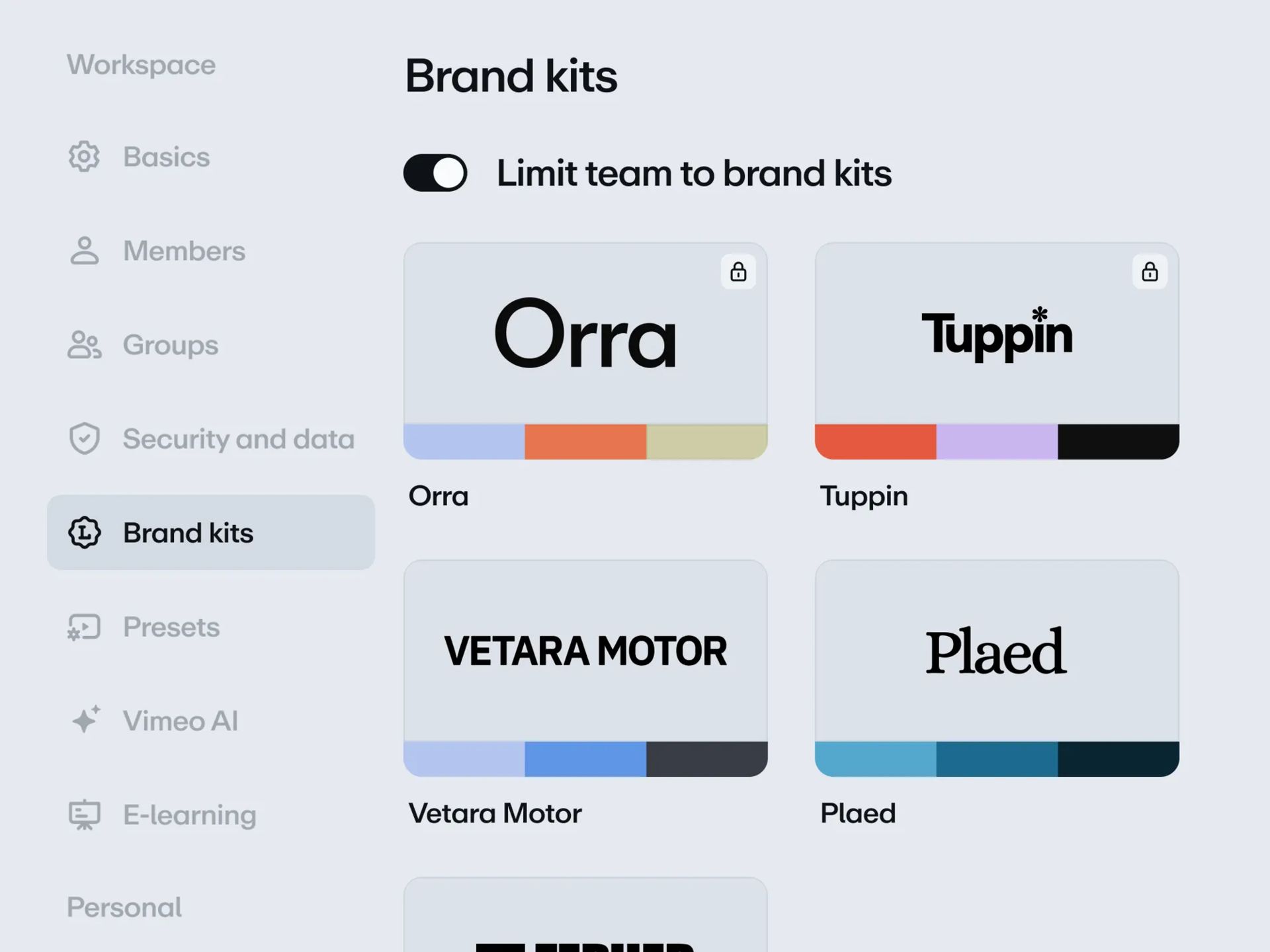 Keep every brand consistent with dedicated brand kits