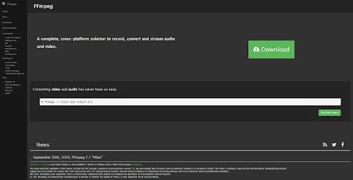 FFmpeg is a free video converter that supports every video format imaginable, including outmoded and legacy formats like 3GP and FLV. If you have a library of videos you need to modernize, this tool helps you do it, all for free.   While its UI can appear intimidating, FFmpeg’s output process is straightforward, as it runs with a simple command line interface (CLI) tool. Once you install it from GitHub, you can use the CLI to run basic commands that convert files. After you get the hang of FFmpeg, you can learn to use some of its more advanced features, like isolating audio or merging video files.  OS: Windows/Mac/Linux Pricing: Free Best used for: Restoring old files from outdated video formats 7. VideoProc Converter