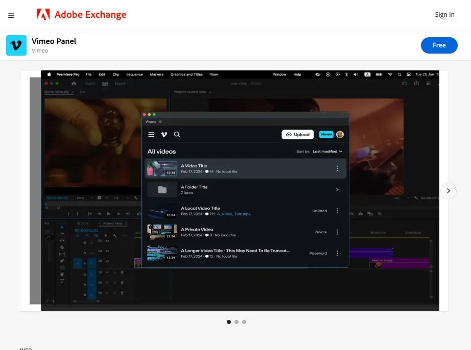 Adobe Premiere Pro free account