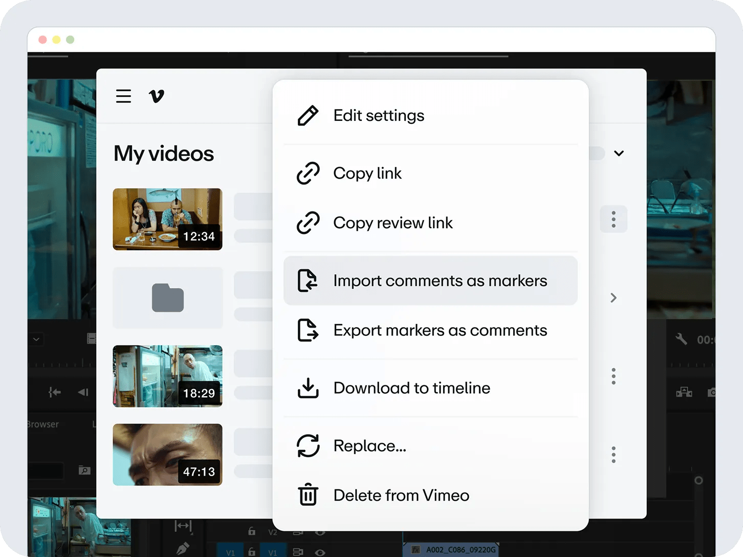 Synchroniser avec Adobe Premiere Pro