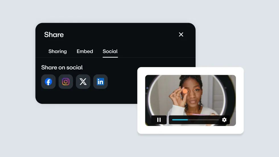 Repurpose video into smaller bites for social media and sharing to those platforms