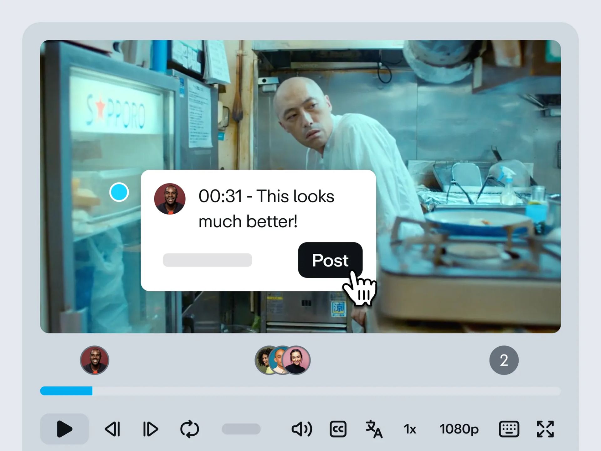 Collaborate with time-coded feedback