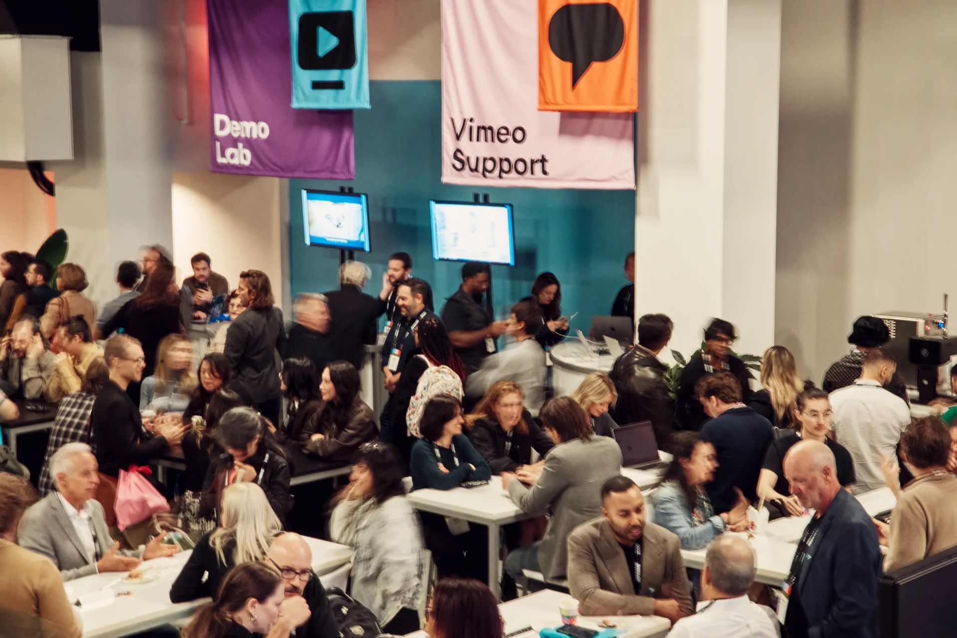 Vimeo REFRAME demo lab and support area