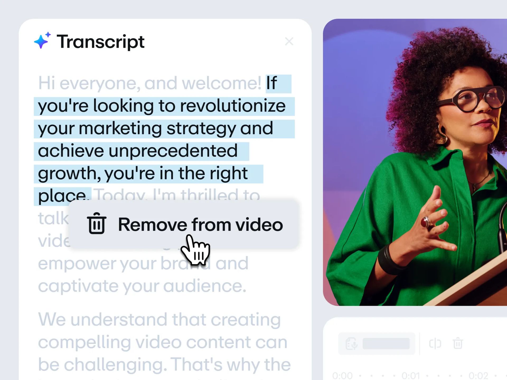 Edit videos like a doc