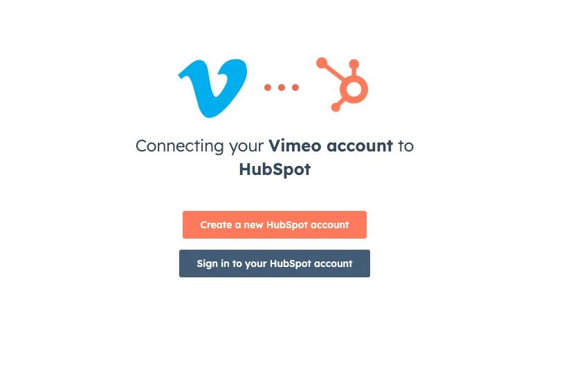 Vimeo integration with HubSpot