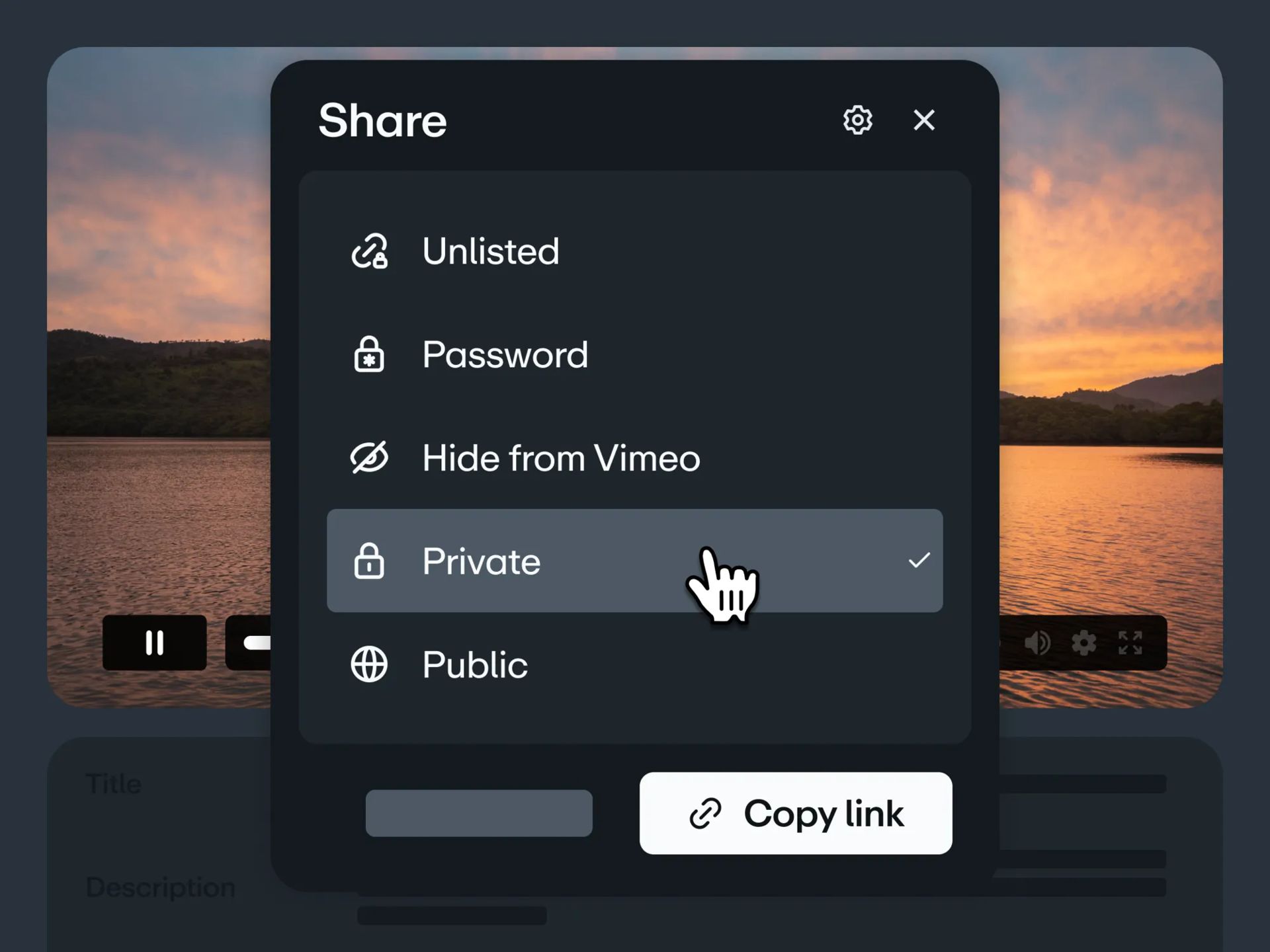 Control who can watch