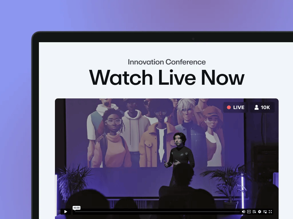 Boost attendee engagement with interactive video