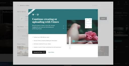 Connect from Godaddy to Vimeo