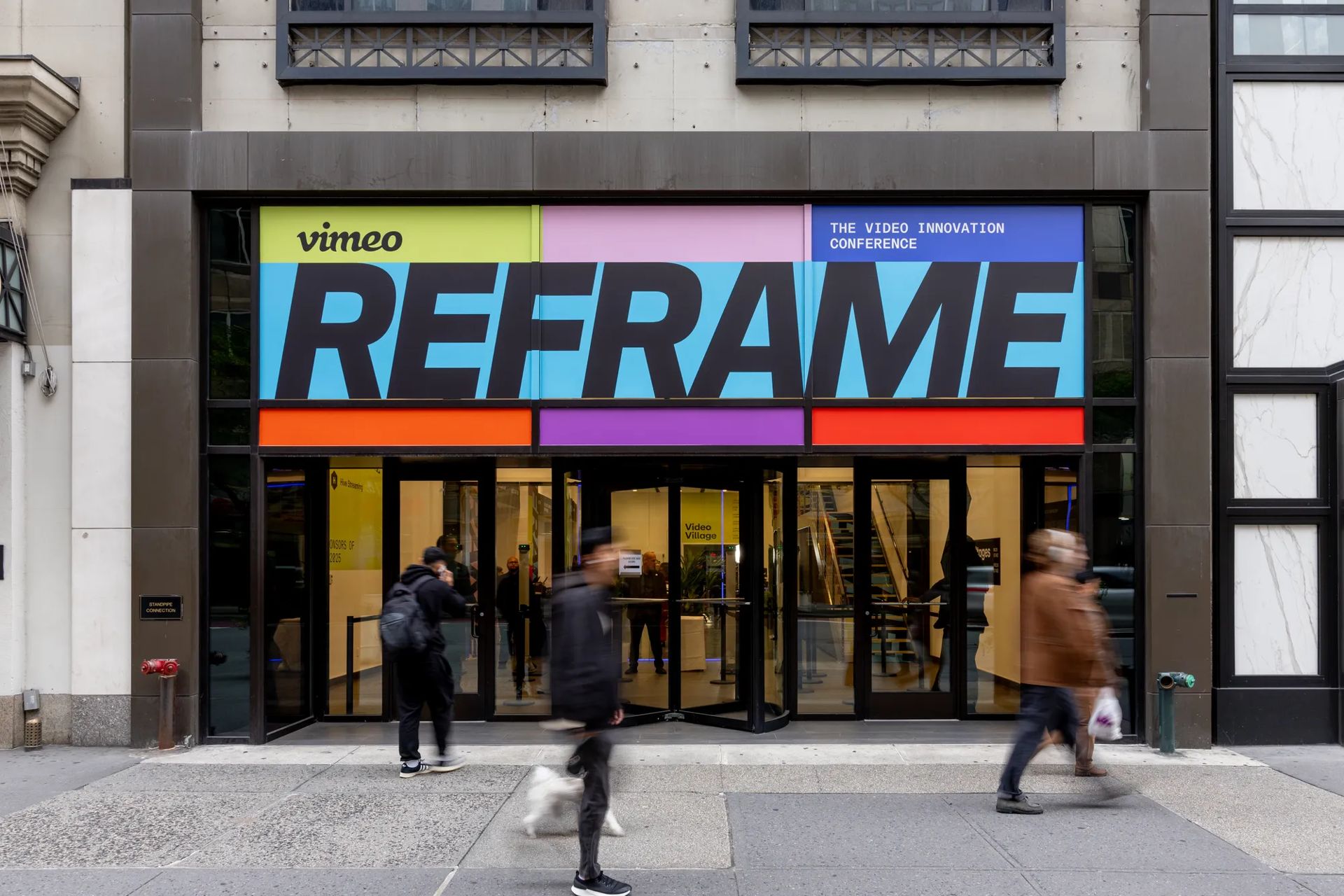 Outside of Vimeo Reframe video innovation conference