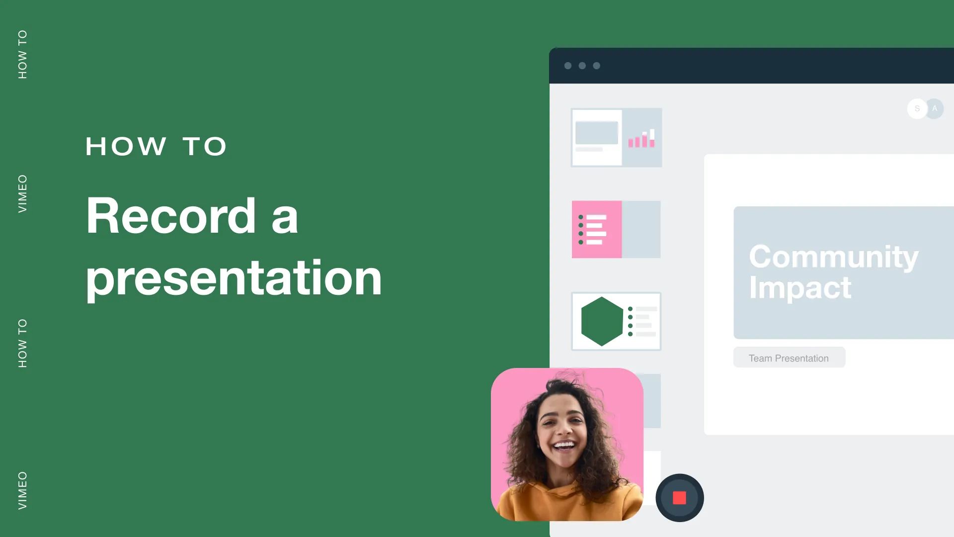 Learn how to remotely record yourself presenting a Google Slides presentation with Vimeo's helpful tips.