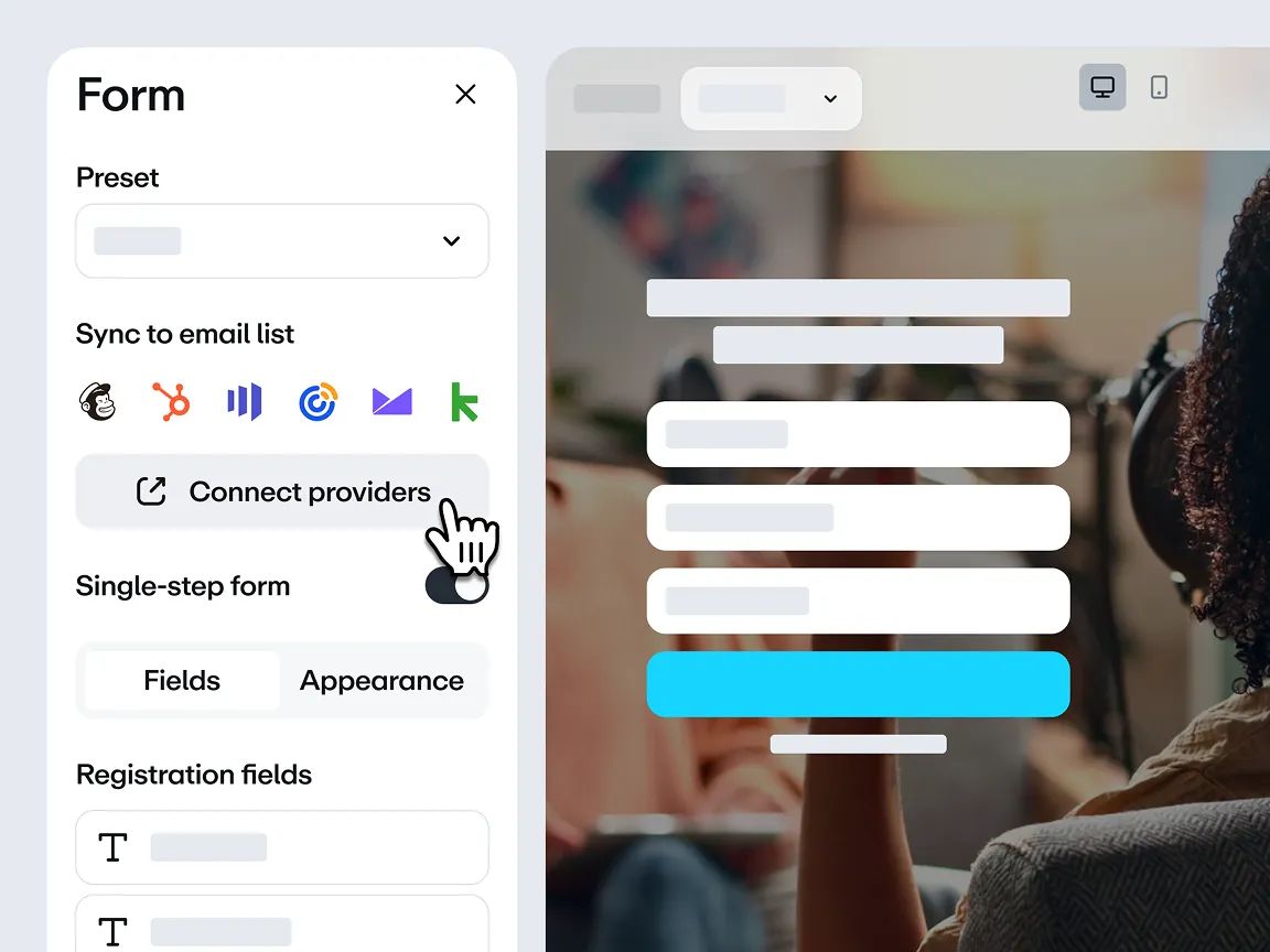 Convert attendees into customers